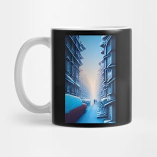 Ice City Comic Art Style Mug